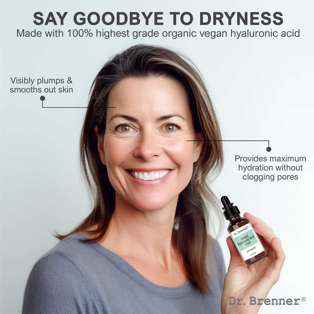 Honest Hyaluronic Acid Serum 2 oz.