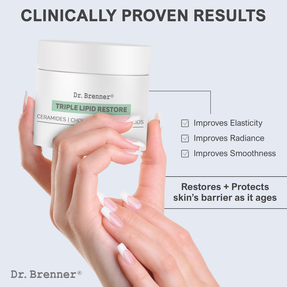 Triple Lipid Restore Anti Aging Face Moisturizer Lifting & Recovery Cream with Ceramides, Lipids and Fatty Acids 2 oz.