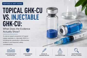Topical GHK-Cu vs. Injectable GHK-Cu: What Does the Evidence Actually Show?