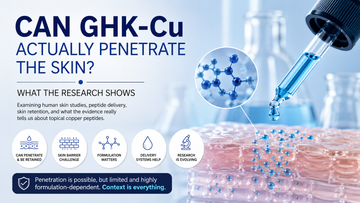 Can GHK-Cu Actually Penetrate the Skin? What the Research Shows